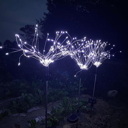 JJGoo Solar Firework Lights, 2 Pack 135 LEDs 2 Lighting Modes Solar Lights - Image 7