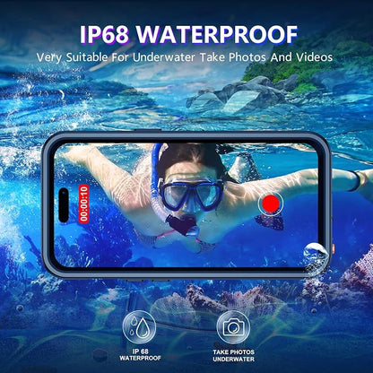 Temdan Compatible with iPhone 14 Pro Max Case Waterproof, Built-in Screen & - Image 2