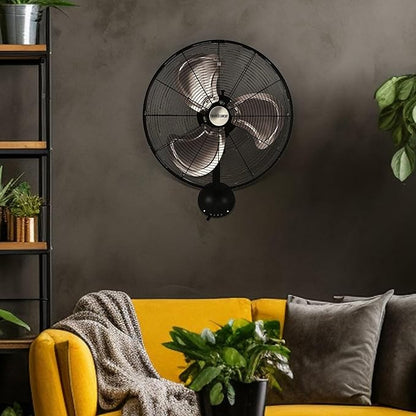 Hurricane 16" High Velocity Pro Oscillating Metal Wall Mount Fan w/ 3 Speeds - Image 3