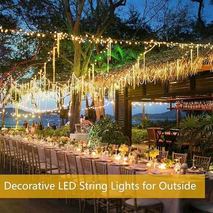 Extra-Long Solar String Lights for Outside, 2 Pack 200LED Solar Fairy Lights - Image 2
