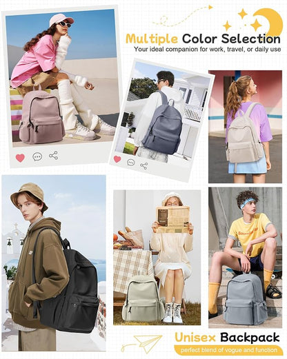 BJLFS Blue Simple School Backpack - Image 8