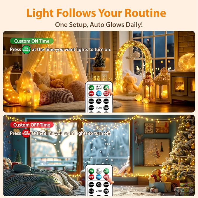 HXWEIYE Fairy Lights Battery Operated - Image 5