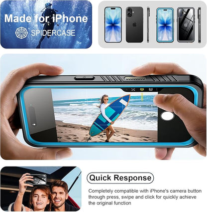 SPIDERCASE for iPhone 17 Case Waterproof, Built-in Lens & Screen Protector - Image 7