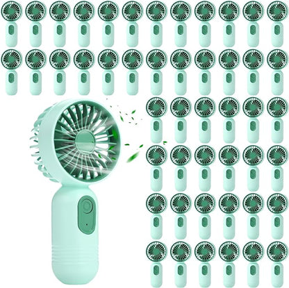 Rossesay 48 Pcs Mini Portable Fan Bulk Cute Handheld Lightweight Small Little by Rossesay