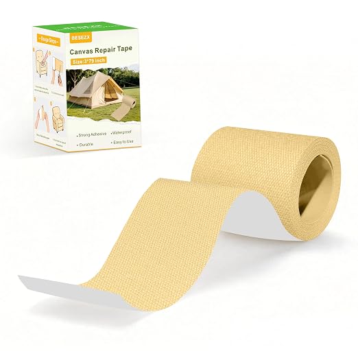 Besezx Canvas Repair Tape, Outdoor Gear Patch, 3x79 Inches, Waterproof by Besezx