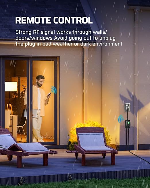 DEWENWILS Wireless Remote Control Outdoor Outlet - Image 6