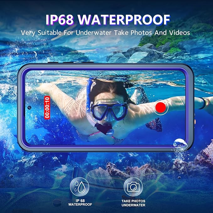 Temdan Designed for Samsung Galaxy S26 Case Waterproof, Built-in Lens & Screen - Image 3