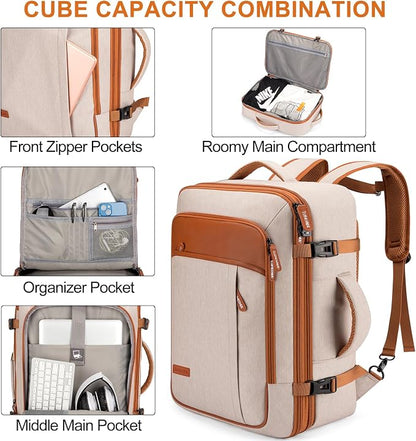 Lumesner Carry on Travel Backpacks, Extra Large 40L Flight Approved Bag - Image 5