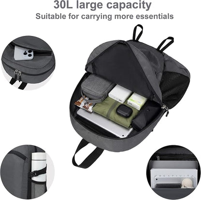 Lightweight Hiking Backpack 30L Packable Foldable Daypack Collapsible Travel - Image 2