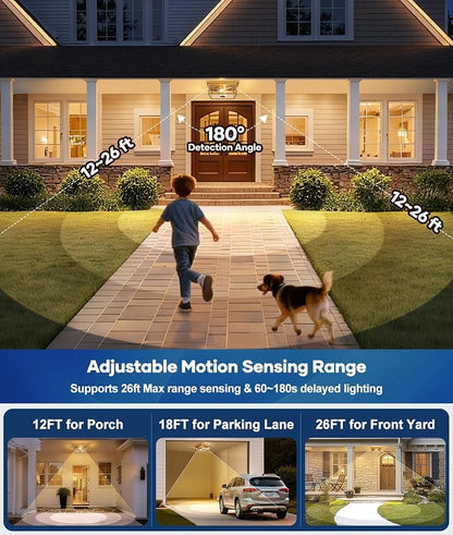 Lynnoland Motion Sensor Outdoor Ceiling Light - Image 3