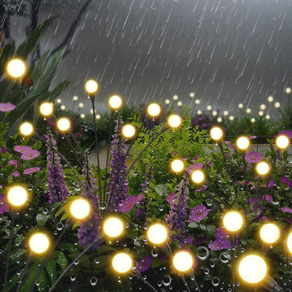 Solar Lights Outdoor-4Pack 32LEDs Solar Garden Firefly Lights Outside, Solar - Image 3