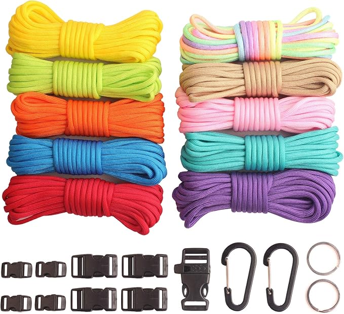 Paracord, Paracord 550 Combo Crafting Kits by GEGEDA