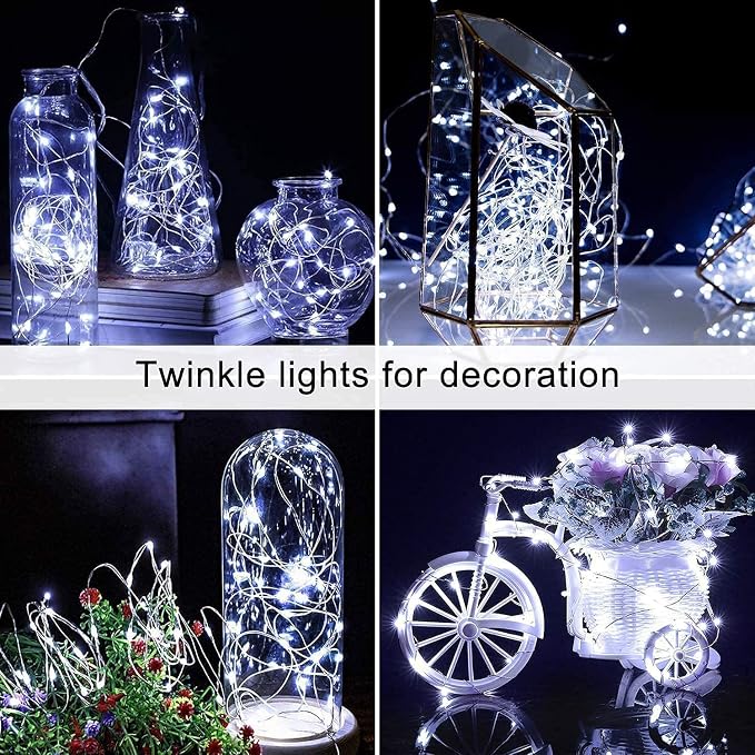 JMEXSUSS 4 Pack 100 LED Solar String Lights - Image 8