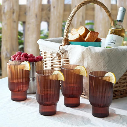 Shatterproof Acrylic Tall Drinking Glasses Set, European Style, Dishwasher Safe - Image 4