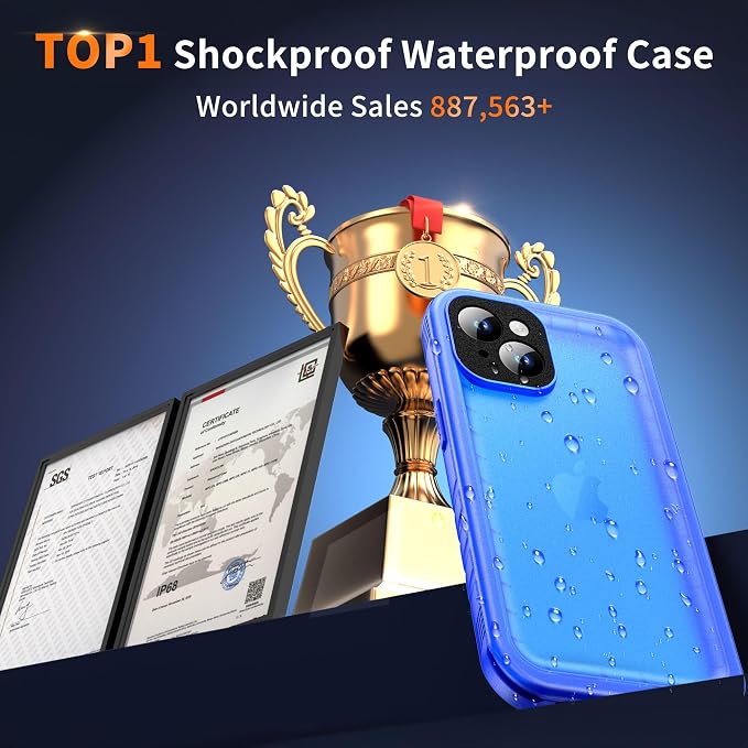 Cozycase for iPhone 15 Plus Waterproof Shockproof Dustproof Case - Image 9