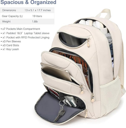 Boavan Laptop Backpack for women, 15.6 inch Laptop Bag - Image 2