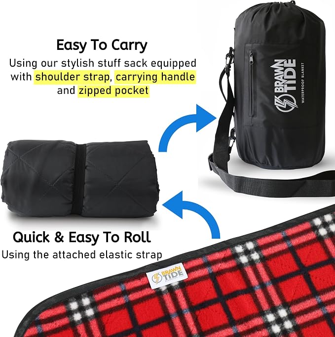 BRAWNTIDE Large Outdoor Waterproof Blanket - Image 4