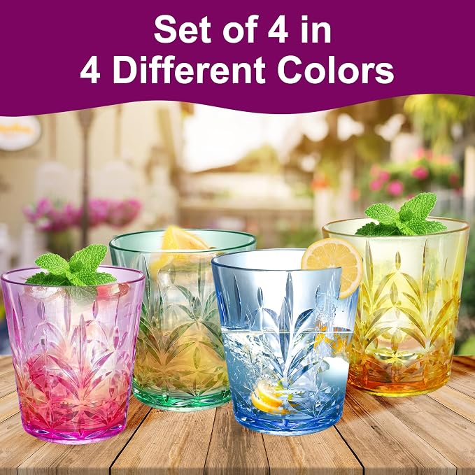 Lily's Home 13.5 oz Unbreakable Premium Drinking Tumblers Set of 4, BPA-Free - Image 5