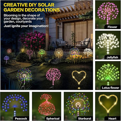 Garden Decor Outdoor Lights 500LED 4Pack, Solar Garden Lights - Image 6