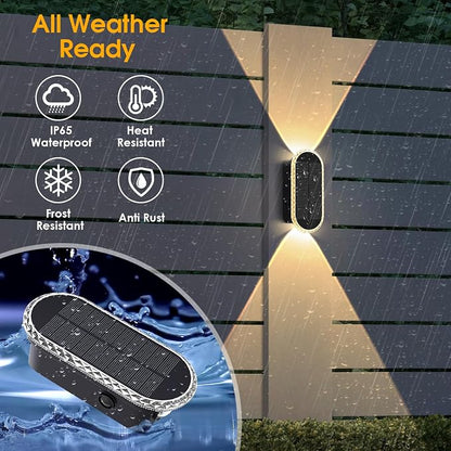 LIANGLOME 8PK Solar Fence Lights Outdoor - Image 4