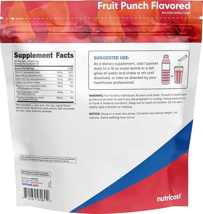 Nutricost Electrolytes Complex, Fruit Punch Flavored, 40 Stickpacks - Image 5