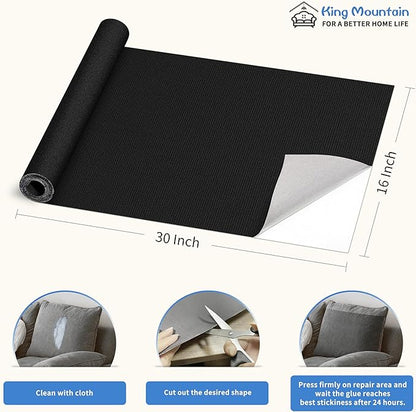 KING MOUNTAIN Canvas Repair Patch 16×30 Inch Self-Adhesive Waterproof Fabric - Image 4