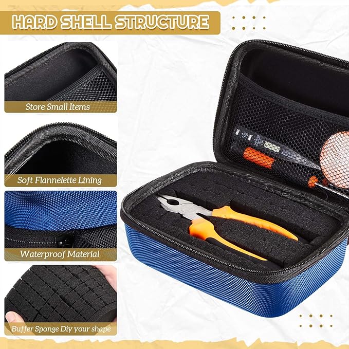 Relaxweex EVA Hard Case with Customizable Foam 12.6 x 8.3 x 3.5 Inch Protective - Image 3