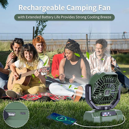 AVV 20000mAh High Speed Portable Camping Rechargeable Fan - Image 4