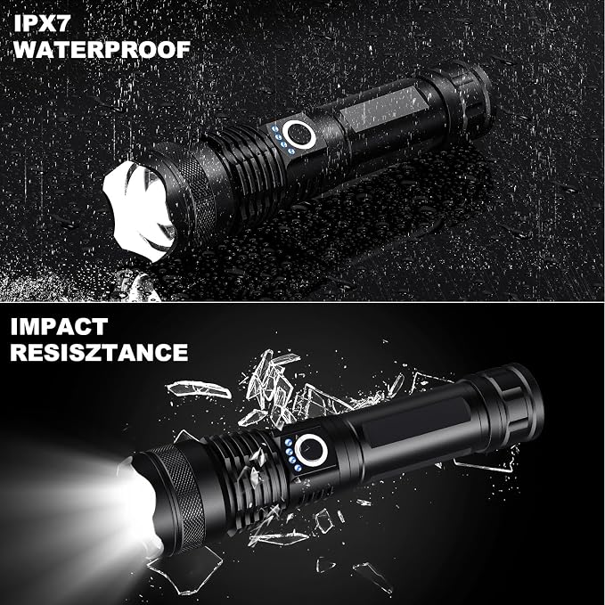 Lylting 4 Pack Rechargeable LED Flashlights High Lumens, 000LM Super Bright - Image 7