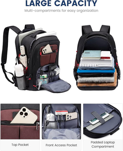 LOVEVOOK Travel Backpack for Men 17inch Large Work Backpack for Men Large - Image 2