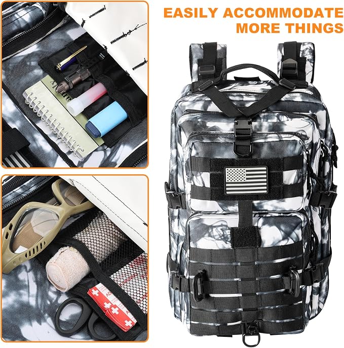 Hannibal Tactical MOLLE Assault Backpack, Tactical Backpack Military Army - Image 6