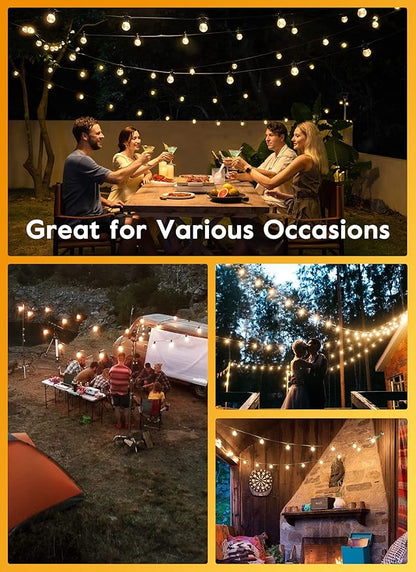 Brightown Outdoor String Lights, 58FT 25 Shatterproof LED Bulbs - Image 8