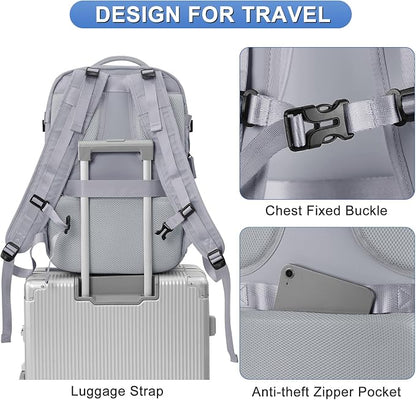 coofay Expandable Backpack For Traveling On Airplane Carry On Backpack Flight - Image 9