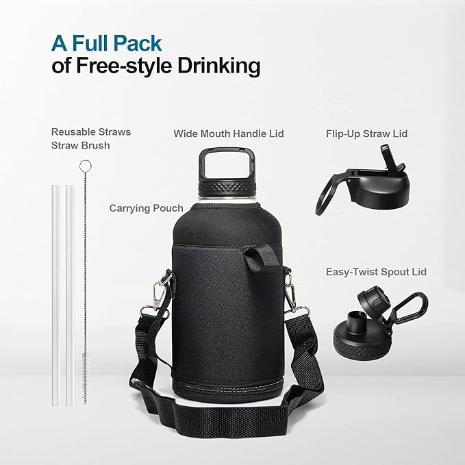 Half Gallon Water Bottle Insulated - Image 6