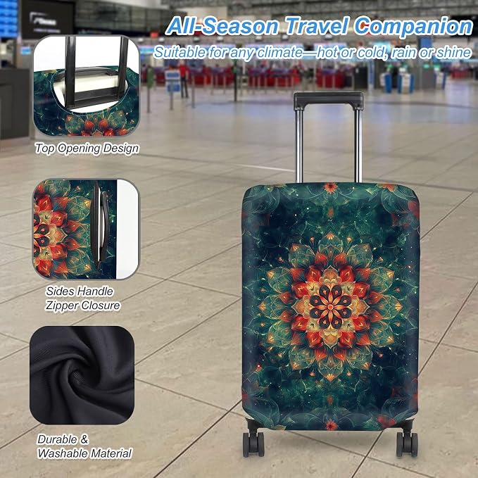 Luggage Cover Protector for 30-32 Inch Suitcases, TSA Approved Elastic Travel - Image 3