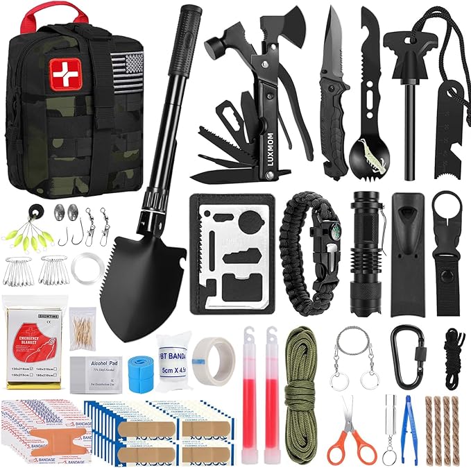 LUXMOM Emergency Survival Kit and First Aid Kit, Gift by LUXMOM