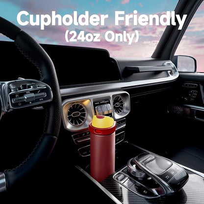 24 oz Insulated Water Bottle for Women: Meoky Stainless Steel Water Bottle - Image 7