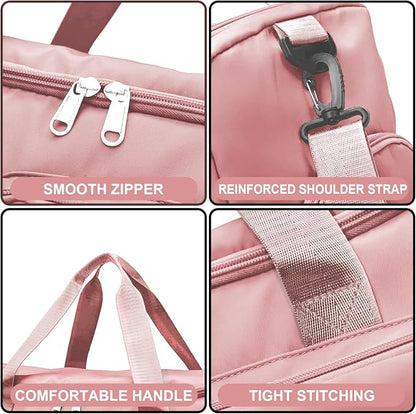 Suruid Gym Bag for Women Men, Travel Duffle Bag Large Capacity Carry On - Image 4