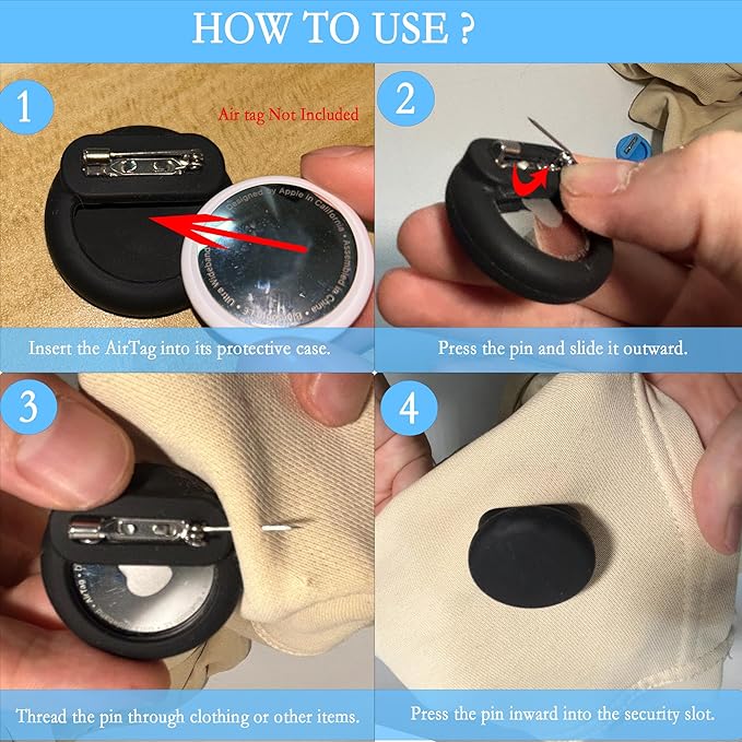 for Air Tag Holder for Kids, Hidden GPS Tracker Case - Image 5