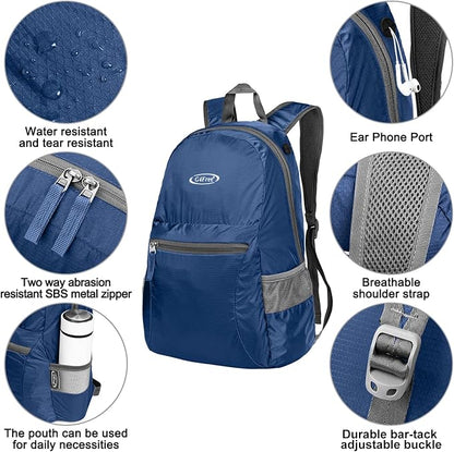 G4Free 20L Lightweight Packable Backpack Travel Hiking Daypack Foldable Backpack - Image 3