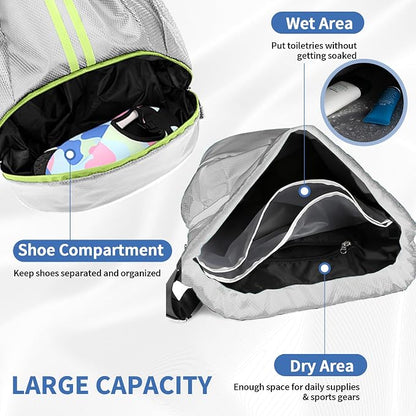 JELUTAR Drawstring Backpack Gym Bag - Image 5
