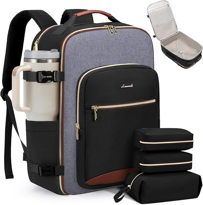 LOVEVOOK 50L Travel Backpack for Women & Men, Airline Approved Carry On Luggage by LOVEVOOK