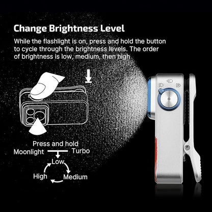 OLIGHT Oclip Pro EDC Flashlight Clip-on Light, Rechargeable 500 Lumens - Image 5
