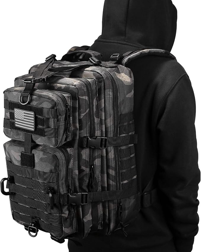 Hannibal Tactical MOLLE Assault Pack, Tactical Backpack Military Army Camping - Image 7