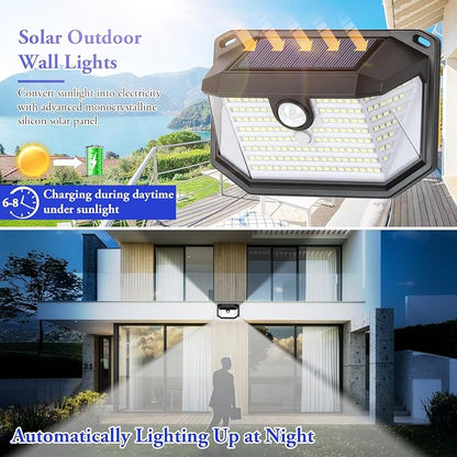 4-Pack Solar Wall Lights Outdoor - Image 2