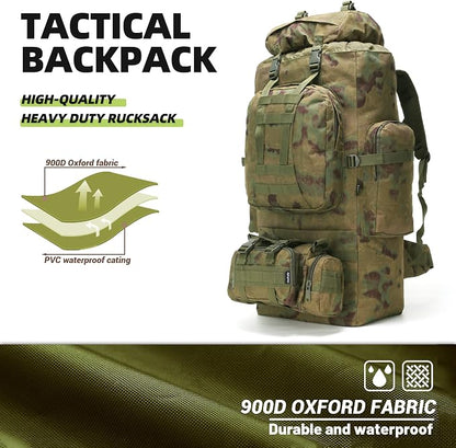 100L Camping Hiking Backpack, Molle military Tactical rucksack backpack - Image 2
