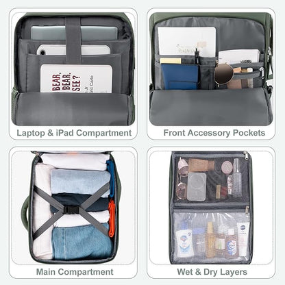 Sinaliy Travel Backpack, Carry on Flight Approved Backpack - Image 8