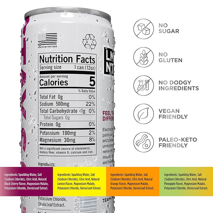 LMNT Sparkling Electrolyte Drink - Image 2