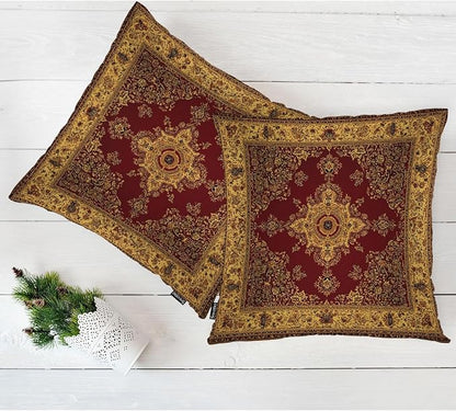 Swono Paisley Carpet Cozy Pillowcase Cushion Cover, Persian Carpet Tribal - Image 5