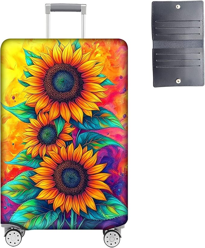 Luggage Cover Protector for 19-20 Inch Suitcases, TSA Approved Elastic Travel by Unknown